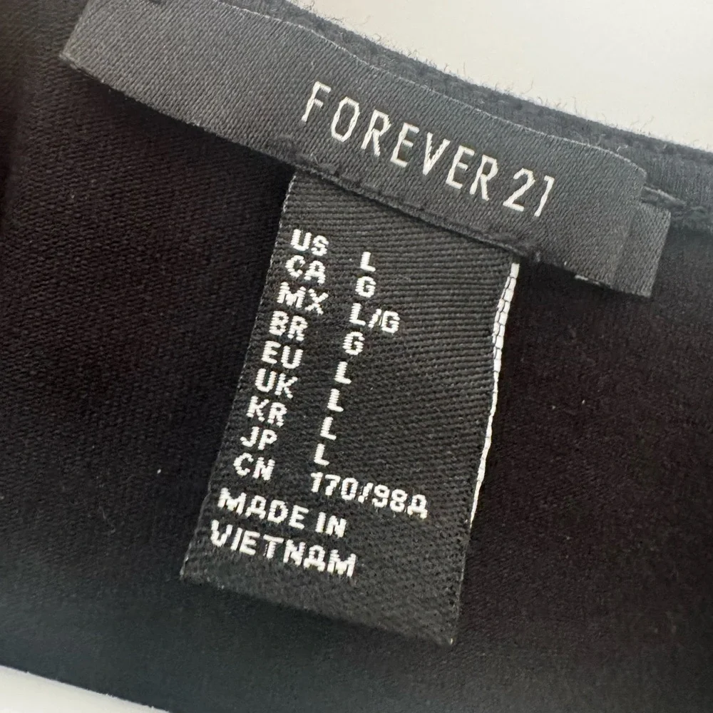 Forever 21 Black Lace-Up Sleeveless Bodycon Mini Dress
